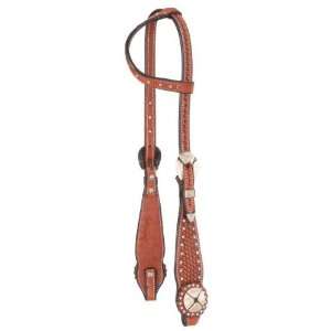   Collection One Ear Headstall with Basket Tooling