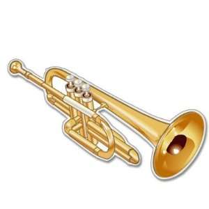    Trumpet musical instrument band bumper sticker 6 x 4 Automotive