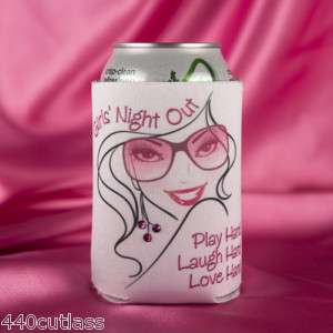 Girls Night Out ~ Play Hard Love Hard Party Can Koozie  