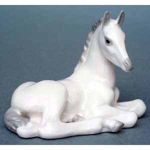  White Recumbent Horse