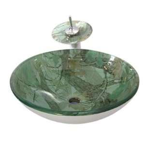  Victory Hand Paint Color Washbasin Tempered Glass Sink 