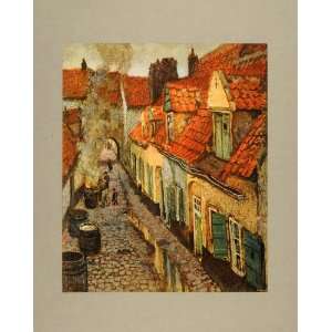 1905 Print Les Toits Rouges Thaulow Red Roofs Streets   Original Print