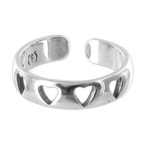  Sterling Silver Polish Finish Toering 4mm Wide Four Hollow 