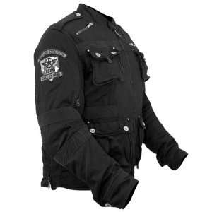 Speed and Strength Mens Black Call To Arms Textile Jacket   Color 