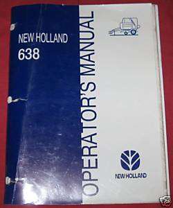 New Holland 638 Round Baler Operators Manual  