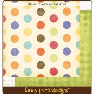  Rusted Sun Double Sided Paper 12X12 Beach Ball