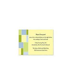  Yellow Squares Wedding Engagement Party Invitations 