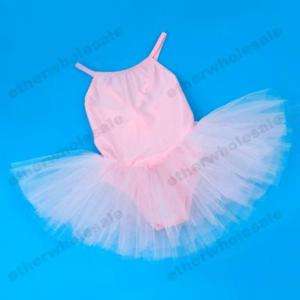 Girls Leotard Ballet Skirt Dance Dress Tutu 7 8 Y Pink  