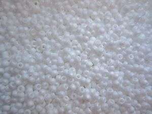 11/0 Toho Seed Beads Rainbow White Opaque Matte #761  