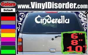Cinderella Band Vinyl Car or Wall Decal Sticker  