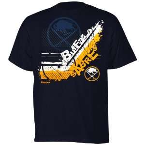   Sabres Youth In Stick Tive T Shirt   Navy Blue