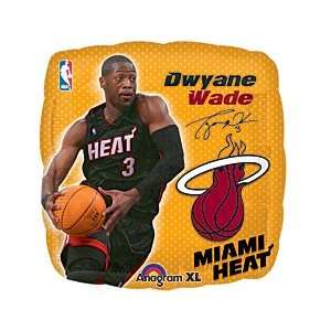  NBA Player 18 Dwayne Wade Miami Heat Square Shaped Mylar 