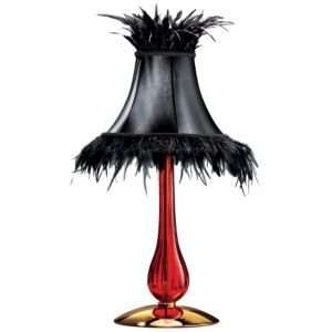   Vetri dArte  R281171 Stem and Base Color Red with Gold Shade Black