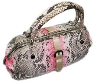 UNGARO Vintage Designer SNAKESKIN Purse PYTHON Handbag Snake Bag 