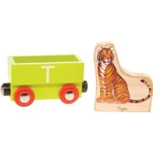  Wooden Alphabet Train  T (Tiger) Toys & Games