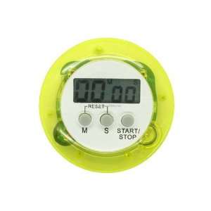  Round Clamp Timer Stopwatch Yellow 