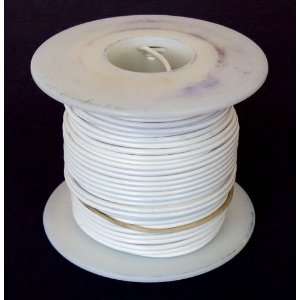  18 Ga White Hook Up Wire, Solid White Electronics