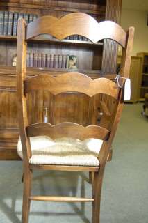 English Barley Twist Refectory Table & Ladderback Chair  