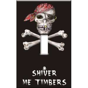   Switch Plate Cover Shiver Me Timbers Pirate Themed S