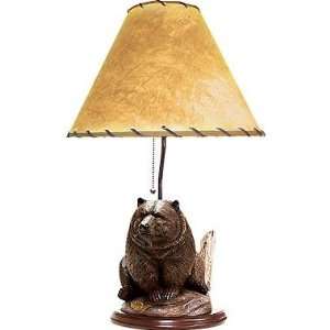  Tim Wolfe Grizzly Sculpture Table Lamp