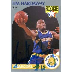 Tim Hardaway Autographed/Hand Signed 1990 NBA Hoops Card
