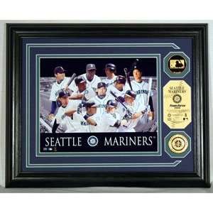  MLB Seattle Mariners Team Force 24KT Gold Coin Photo Mint 
