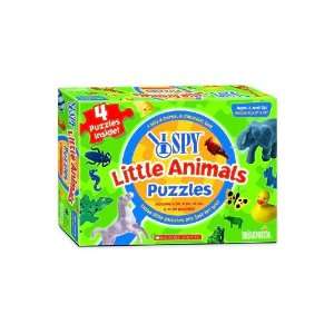  I Spy 4 in One Little Animals Puzzle Toys & Games