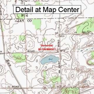  USGS Topographic Quadrangle Map   Domestic, Indiana 