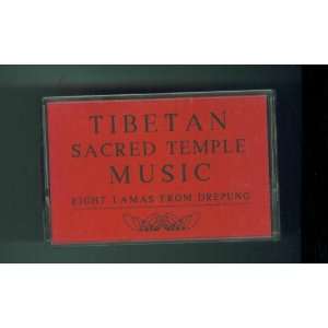 TIBETAN SACRED TEMPLE MUSIC. EIGHT LAMAS FROM DREPUNG. AUDIO CASSETTE 