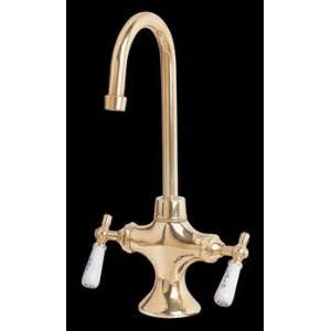  Faucets Brass/Porcelain, Bar Sink