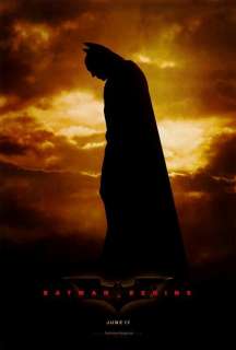 Batman Begins 27 x 40 Movie Poster, Christian Bale, A  