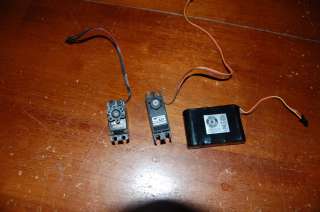 2X standard size servos and a flight battery NR  