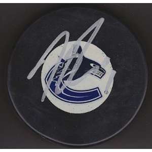  Kevin Bieksa Signed Puck   2011 CUP   Autographed NHL 