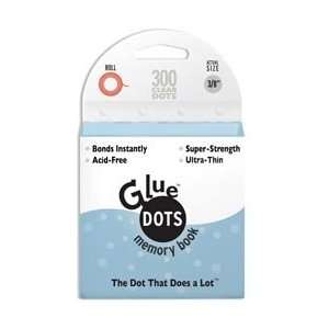  Glue Dots 3/8 Memory Dot Roll 300 Clear Dots