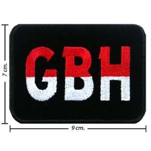  Charged GBH Music Band Logo I Embroidered Iron on Patches Free 