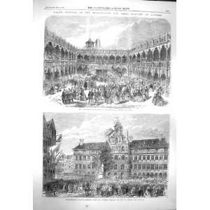  1864 Festival Academy Antwerp Bourse Bust Teniers
