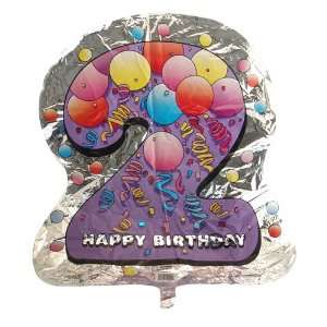  Number 2 Foil Balloon 25