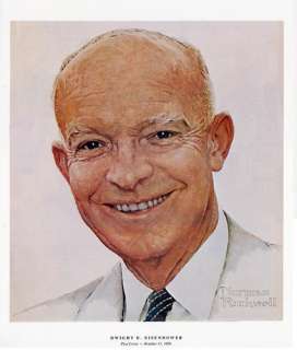 Norman Rockwell President Print DWIGHT EISENHOWER 1956  