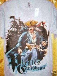 Disney PIRATES OF THE CARIBBEAN Shirt Jack Sparrow NEW  