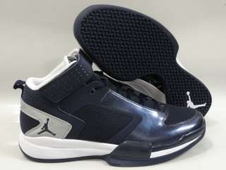 Nike Jordan BCT Mid Blue White Silver Sneakers Mens Sz 9.5  
