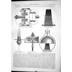 com Engineering 1881 Dynamo Machine Lamps Hopkinson Muirhead Andrews 