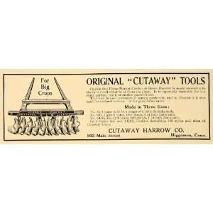  1909 Ad Cutaway Harrow Company Higganum Crop Gangs Tool 