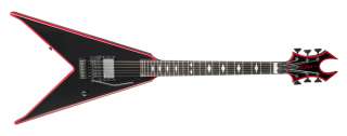 NEW BC RICH JR. V ICON ELECTRIC GUITAR ONYX PAT OBRIEN ONYX WITH RED 