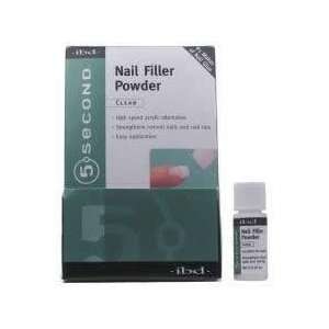  IBD 5 Second Nail Filler Powder  Clear 4g Bottle Beauty