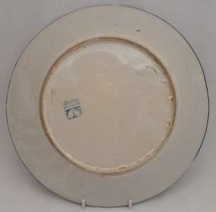 DEDHAM POTTERY RABBIT PLATE 9 7/8 DECORATED by MAUDE DAVENPORT  