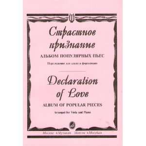  Declaration of Love. Album of popular pieces arranged for 
