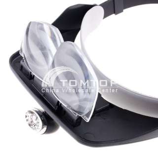 LED Head Lights Headlamp With Magnifying Glass Function  