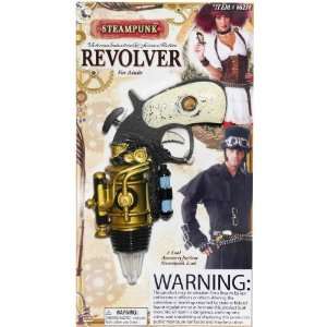   Novelties Inc Steampunk Revolver / Gold   One Size 