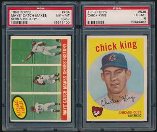   this classic 59 Topps set is in the EX  to EX range  sharp