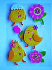 Chicks Egg Shell Flowers Spring Easter Peep RC 3D Stickers